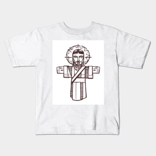 Jesus Christ with open arms Kids T-Shirt